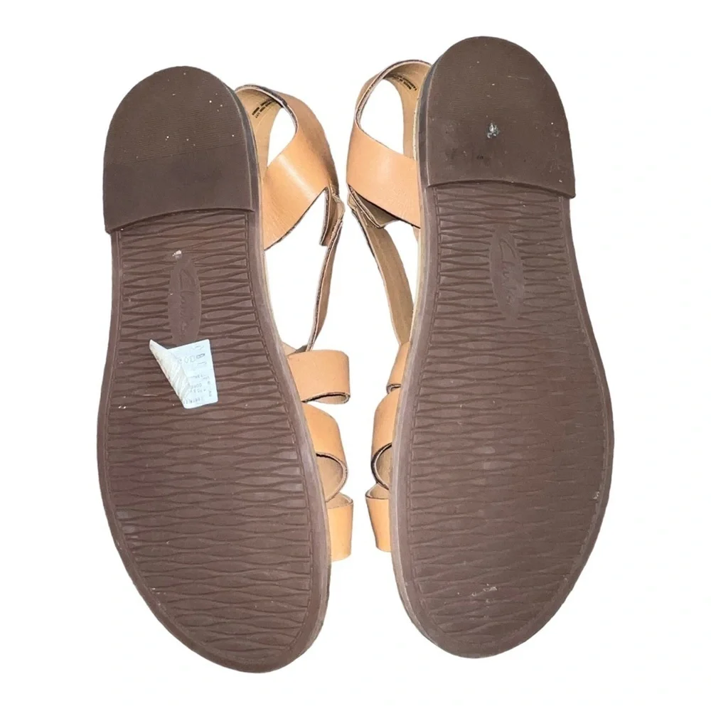 CLARKS Artisan Sandals Flats Fisherman Open Toe Straps Leather Shoes Sz 9 - Picture 8 of 14